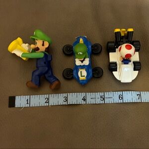Luigi and Toad Racing Toy Set with Luigi Figure